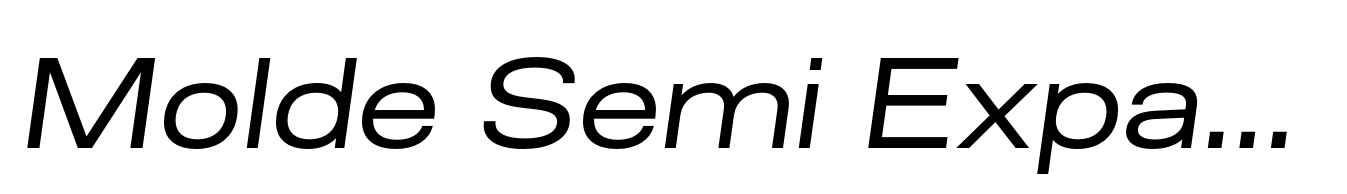 Molde Semi Expanded Regular Italic
